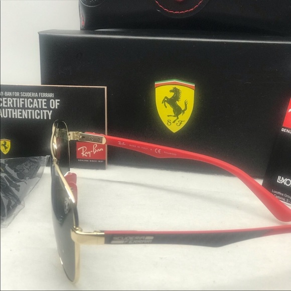 New Ferrari Scuderia Aviator Rb8313-M Gold… - Picture 5 of 8